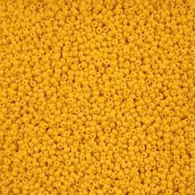 10-42123, Czech 22g PermaLux Dyed Chalk Dk. Yellow Matte