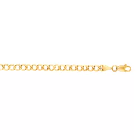 10K Gold 4.4mm Lite Comfort Curb Chain