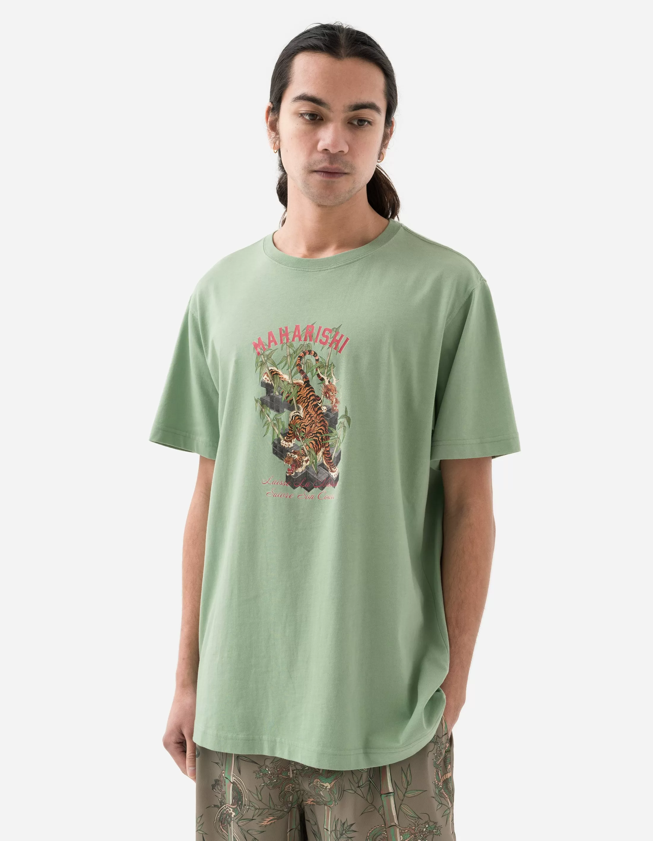 1280 Take Tora T-Shirt Bamboo Green