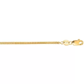 14K Gold 1mm Foxtail Chain