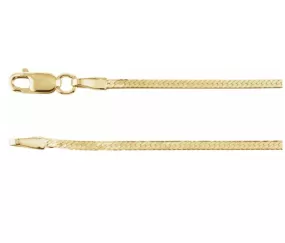 14k Slim Herringbone Bracelet