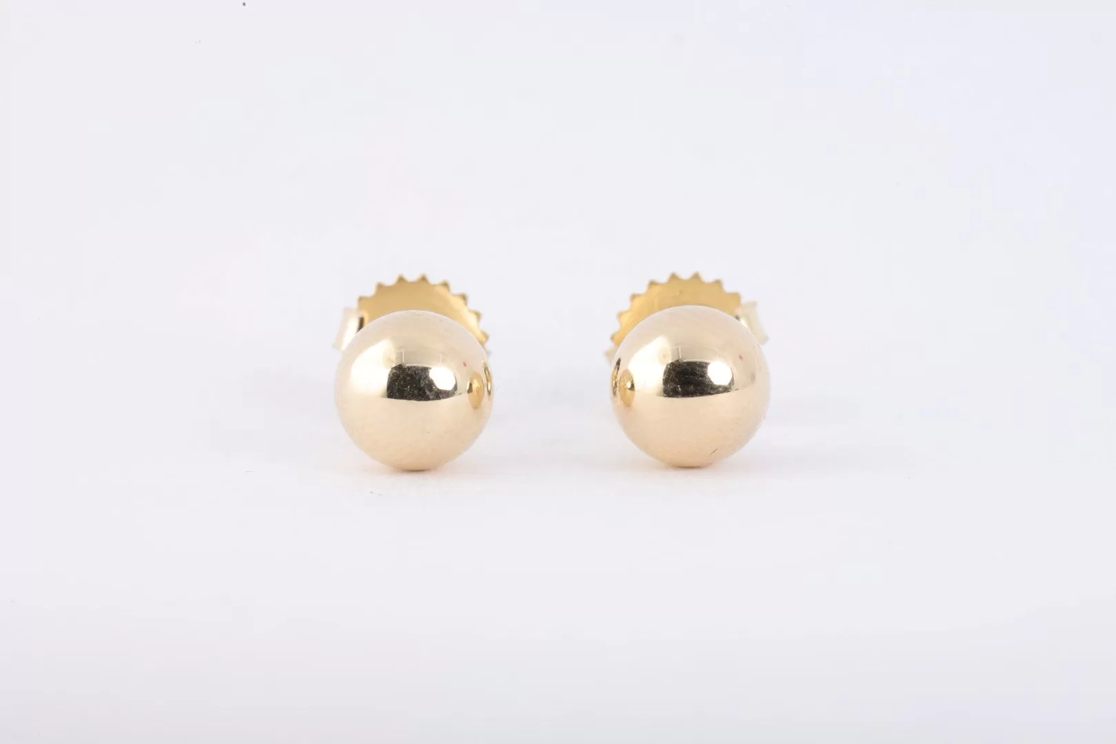 14k Yellow Gold Ball Stud Earrings (0.64g.)