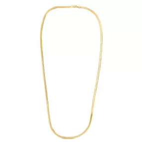 1.5mm 14k Yellow Gold Super Flex Herringbone Chain