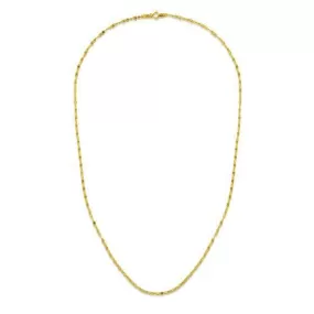 1.7mm 14k Yellow Gold Sparkle Valentino Chain