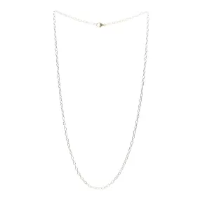 18K YELLOW GOLD 18-INCH TWISTED WIRE CABLE CHAIN NECKLACE