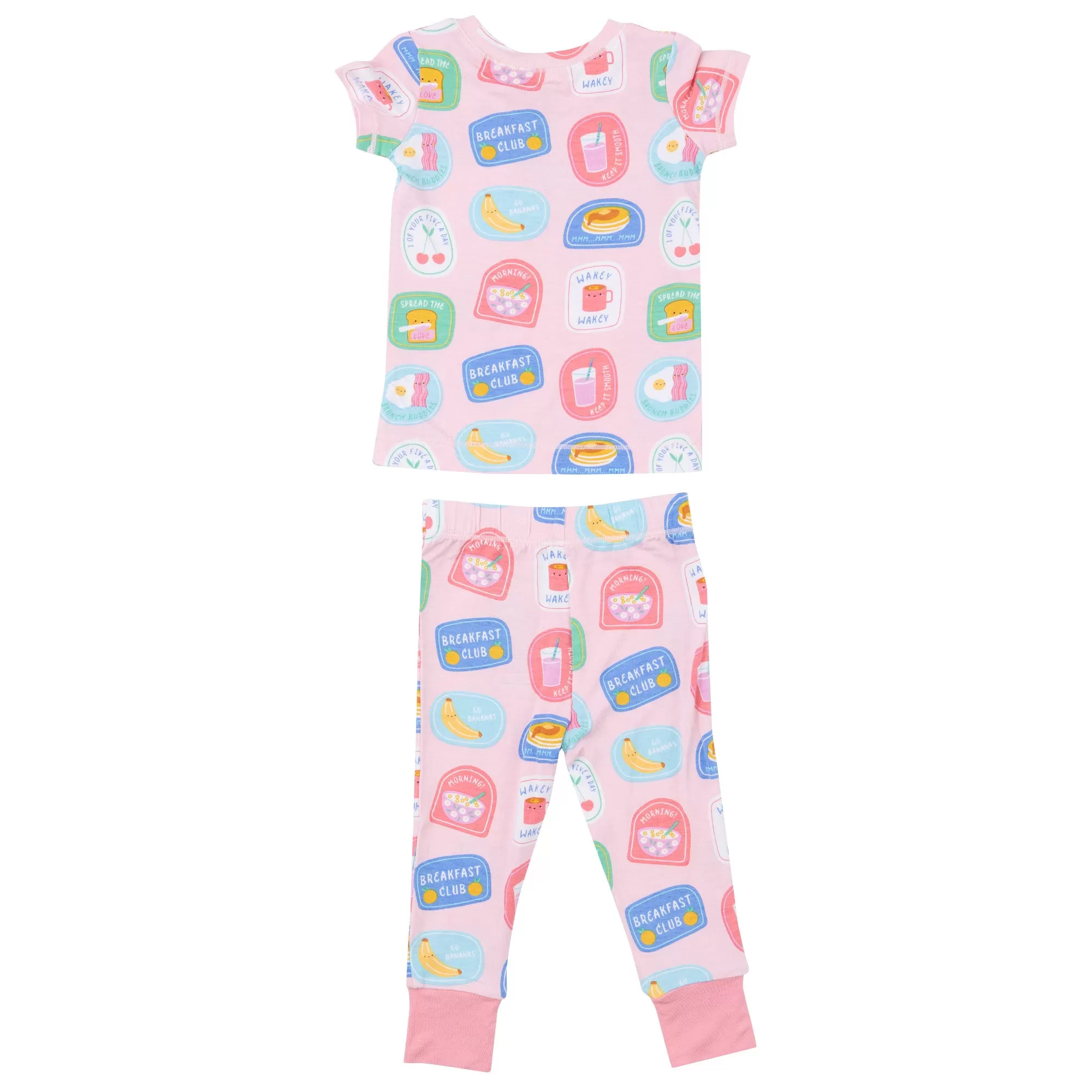 2-Piece Lounge Wear Set, Breakfast Club Patches Pink