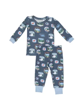 2-Piece Lounge Wear Set, National Park Patches New England