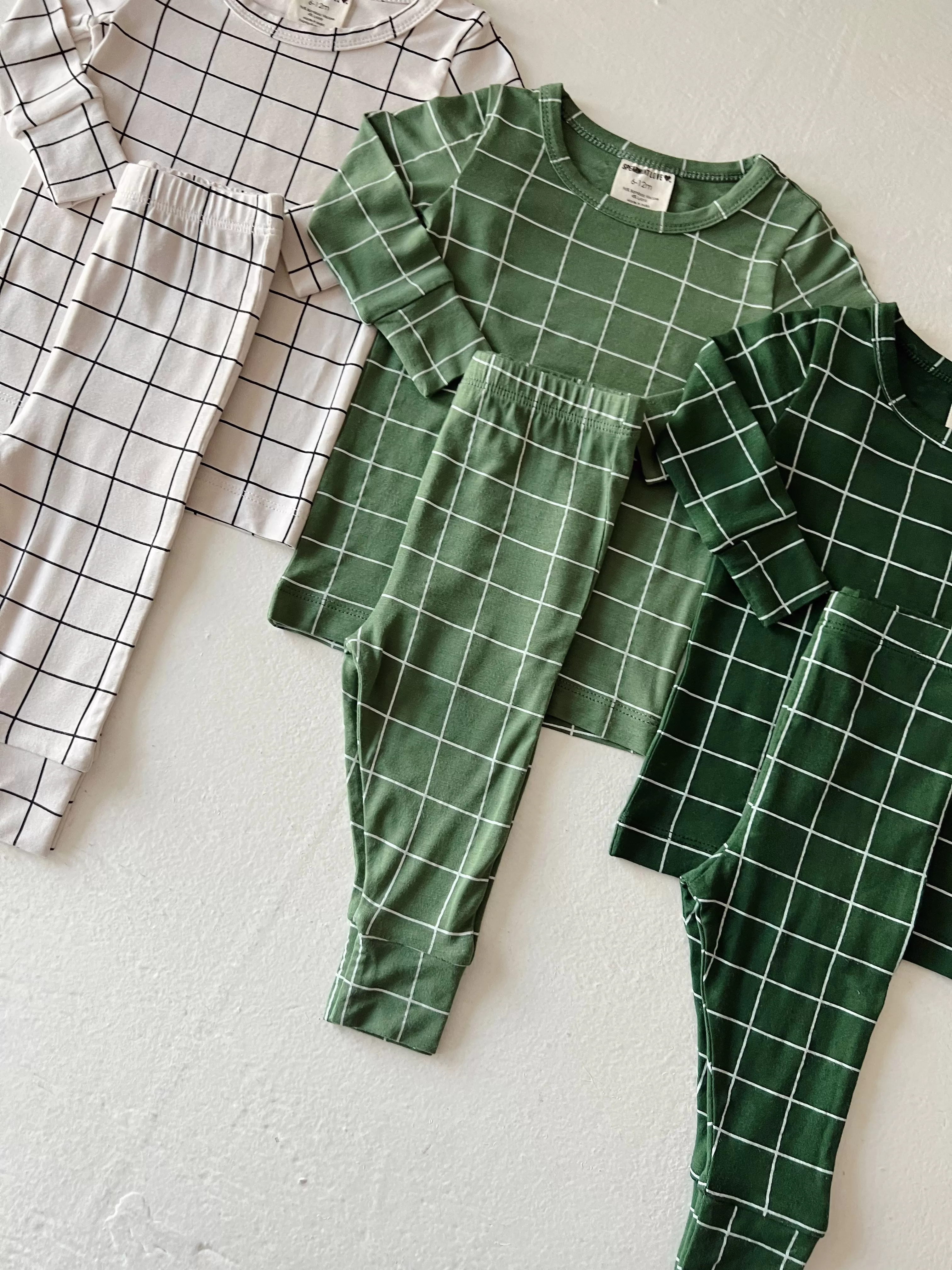 2-Piece Set, Basil Windowpane