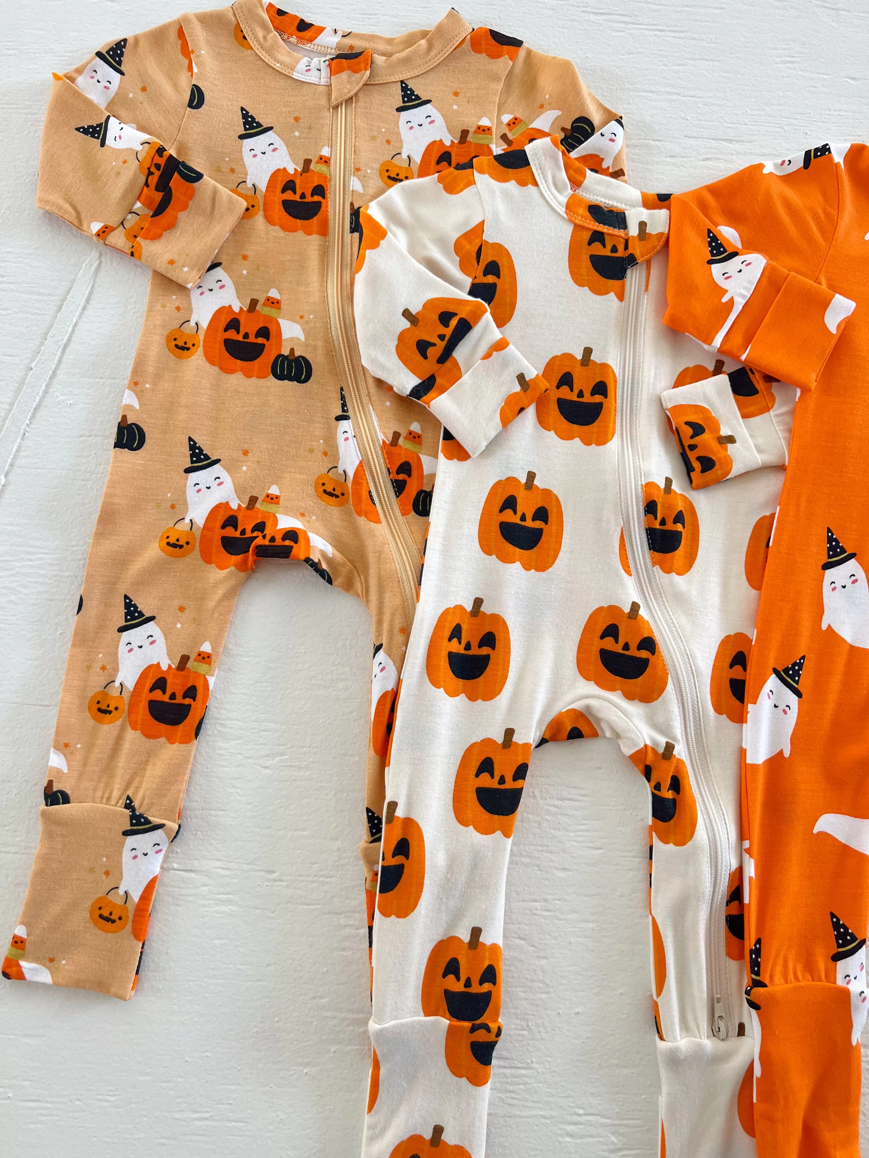 2-Way Convertible Zip Romper, Halloween Cluster