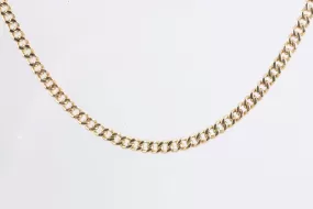 21" 14k Yellow Gold Curb Chain (23.56g.)