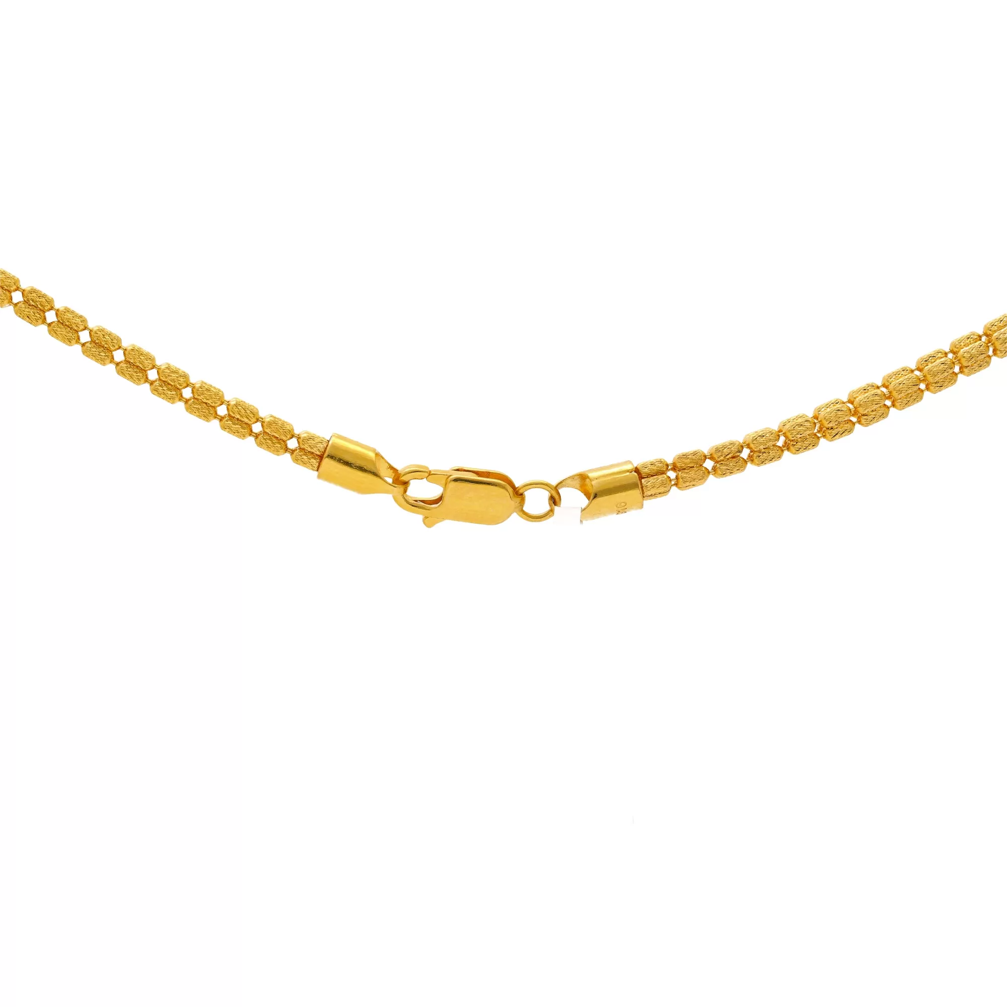 22K Yellow Gold 24in Beaded Chain (28gm)