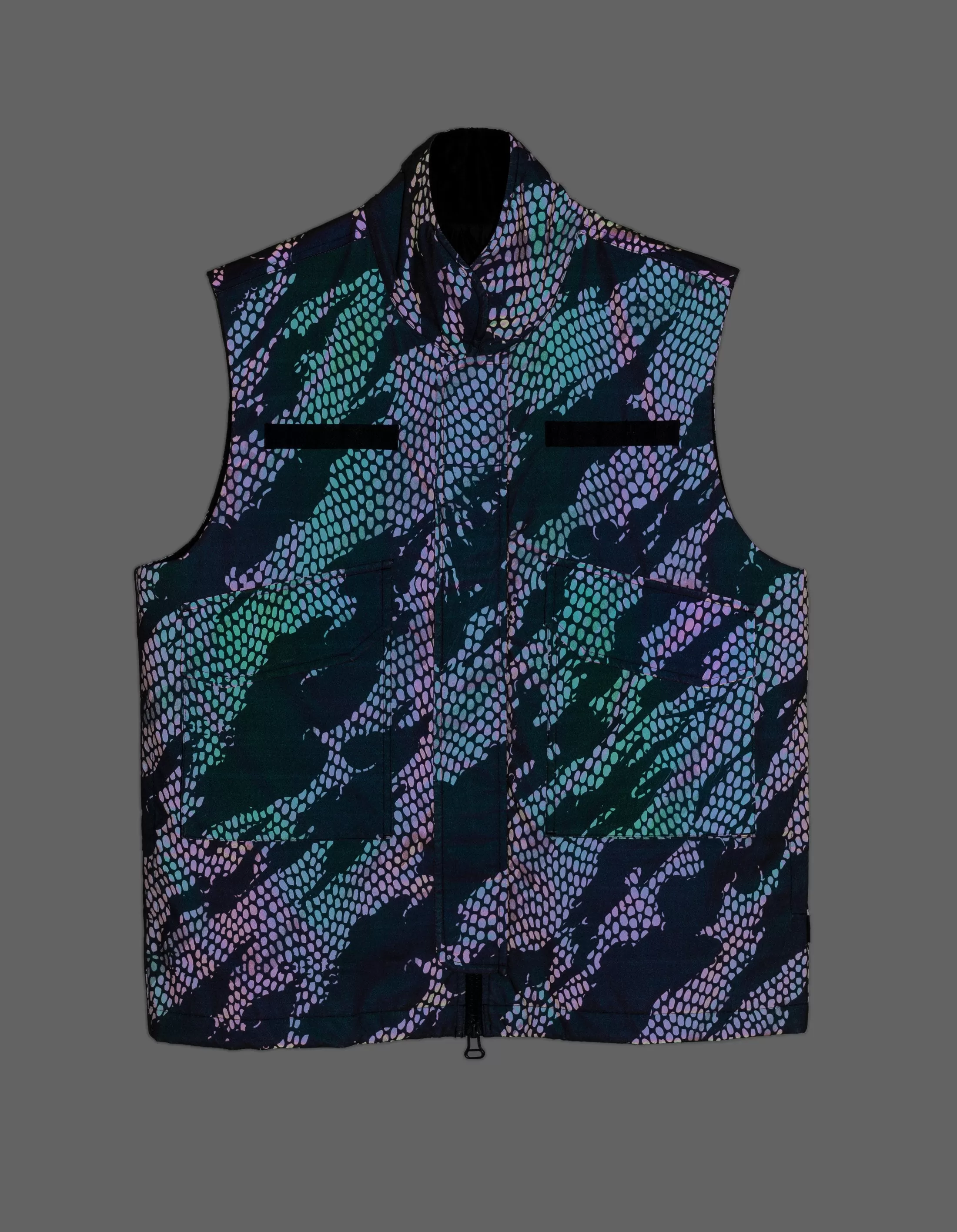 5034 Reflective Camo Padded Flak Vest Subdued Night