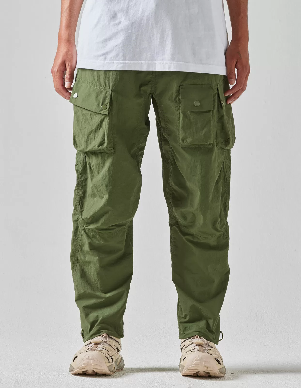 5040 Veg Dyed Cargo Track Pants Olive