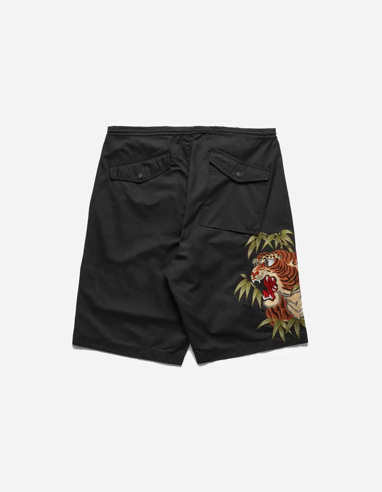 5099 Maha Tiger Loose Snoshorts Black