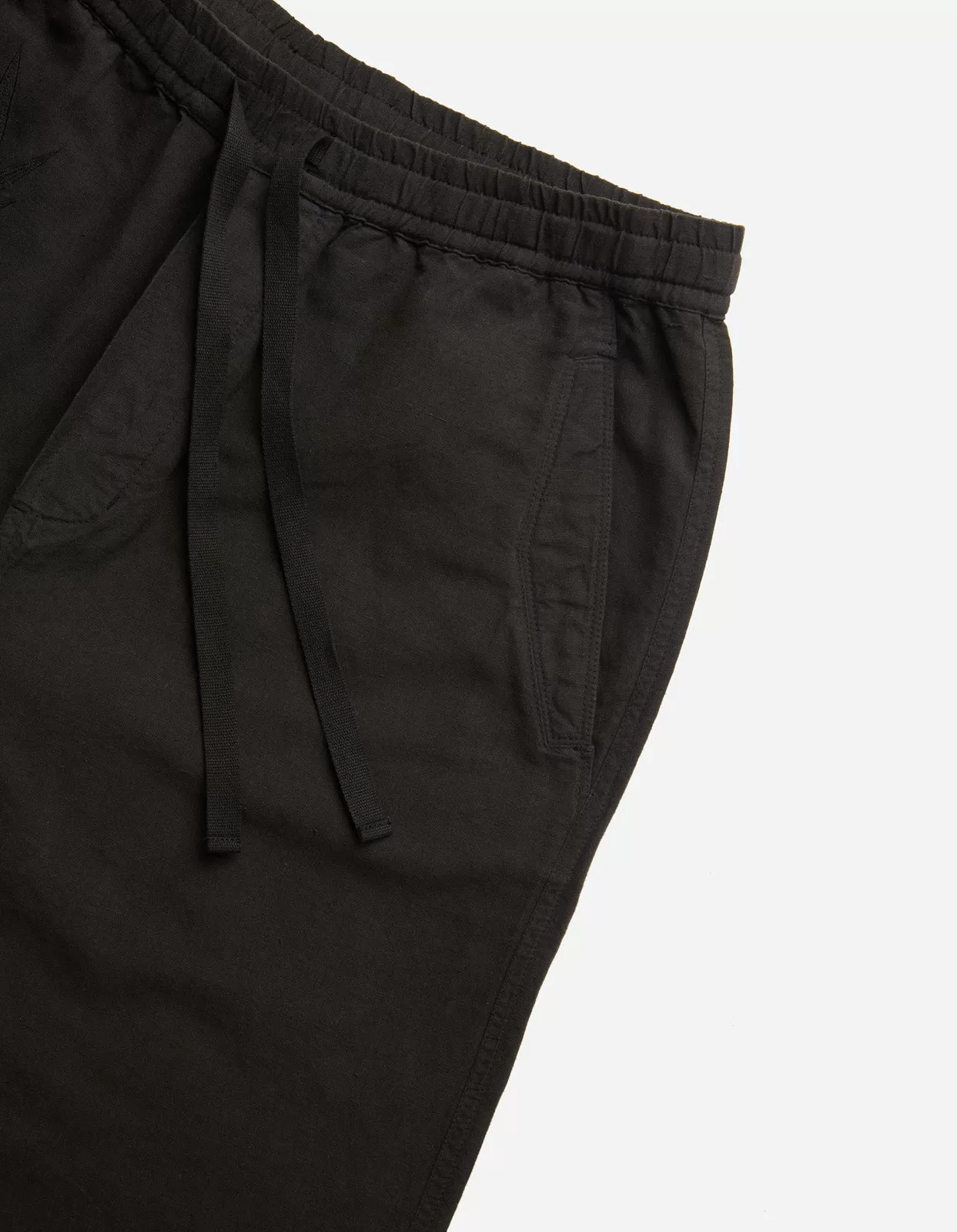 5121 Dragon Bamboo Hemp Track Shorts Black