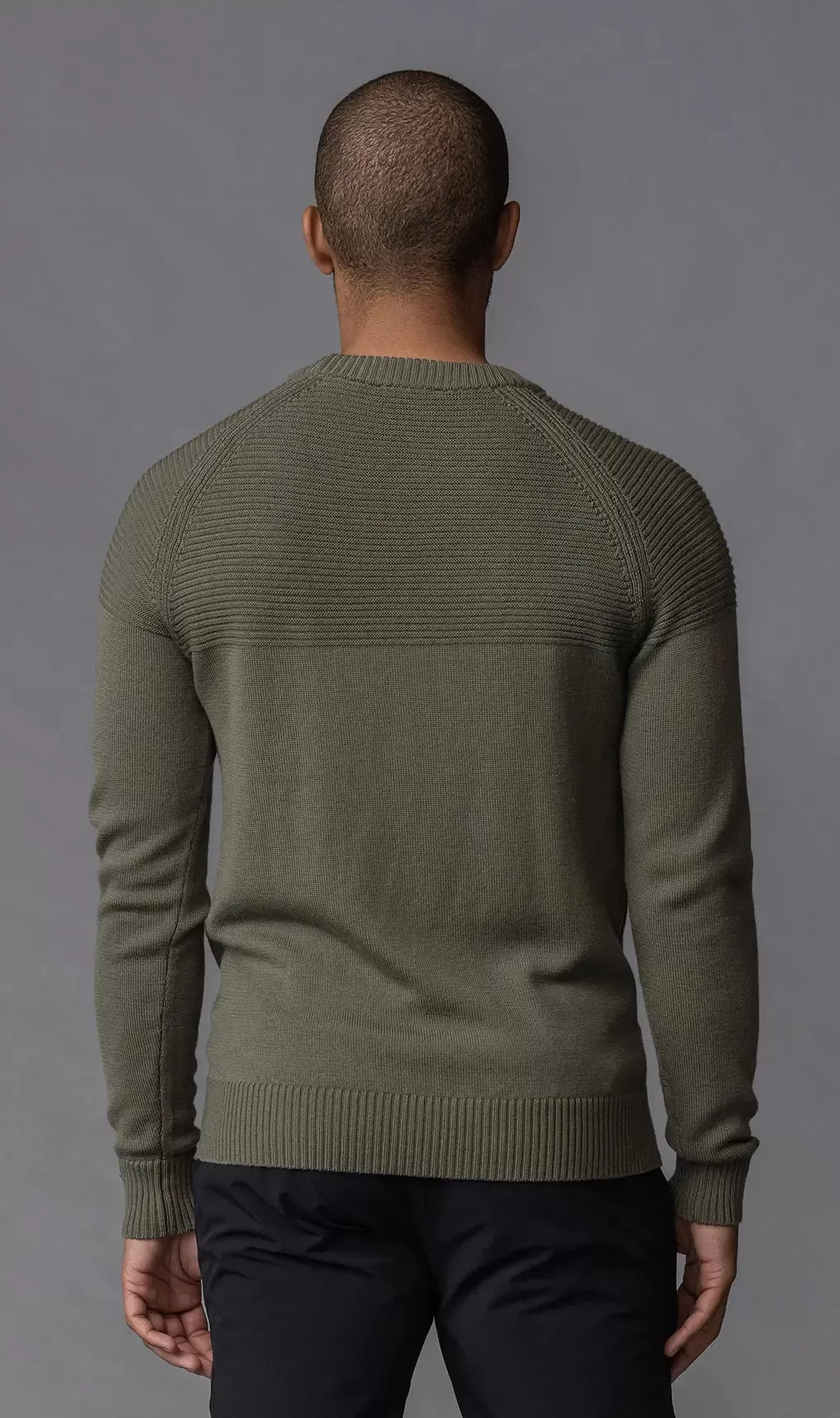 7 GAUGE MERINO CREW - CLEARANCE