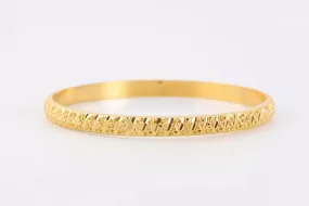 7.5" 22k Yellow Gold Bangle Bracelet (10.95g.)