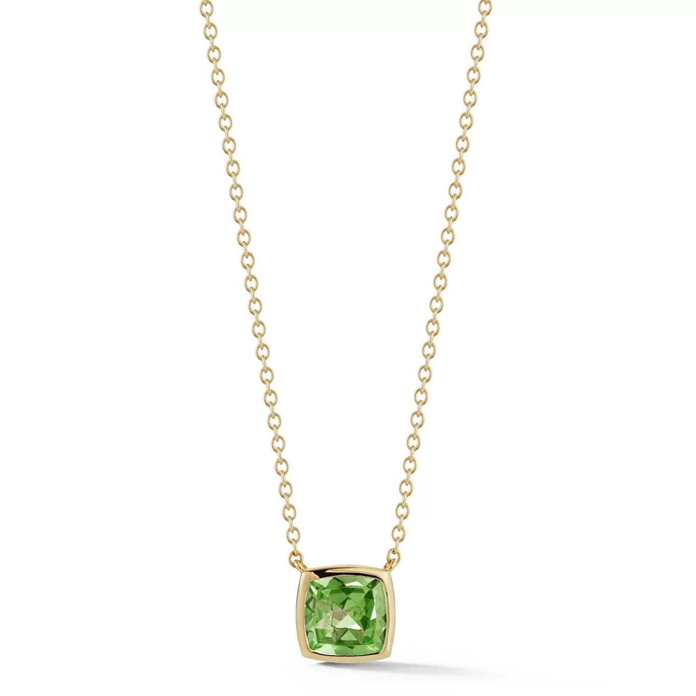 A & Furst - Gaia - Small Pendant Necklace with Peridot, 18k Yellow Gold