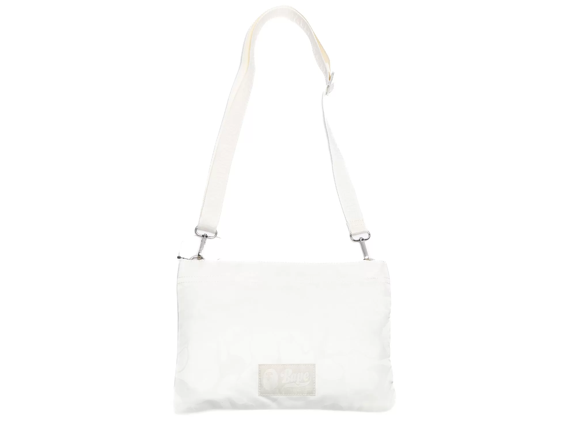 A Bathing Ape Tonal Solid Camo Shoulder Bag in Ivory