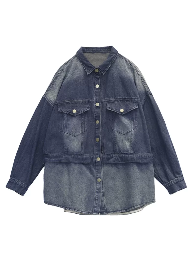 A beautiful Soul Denim Loose Long Sleeves Women's Jacket