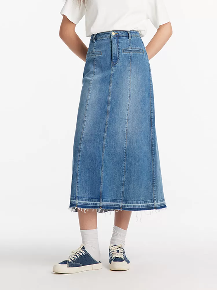 A-Line Denim Women Skirt