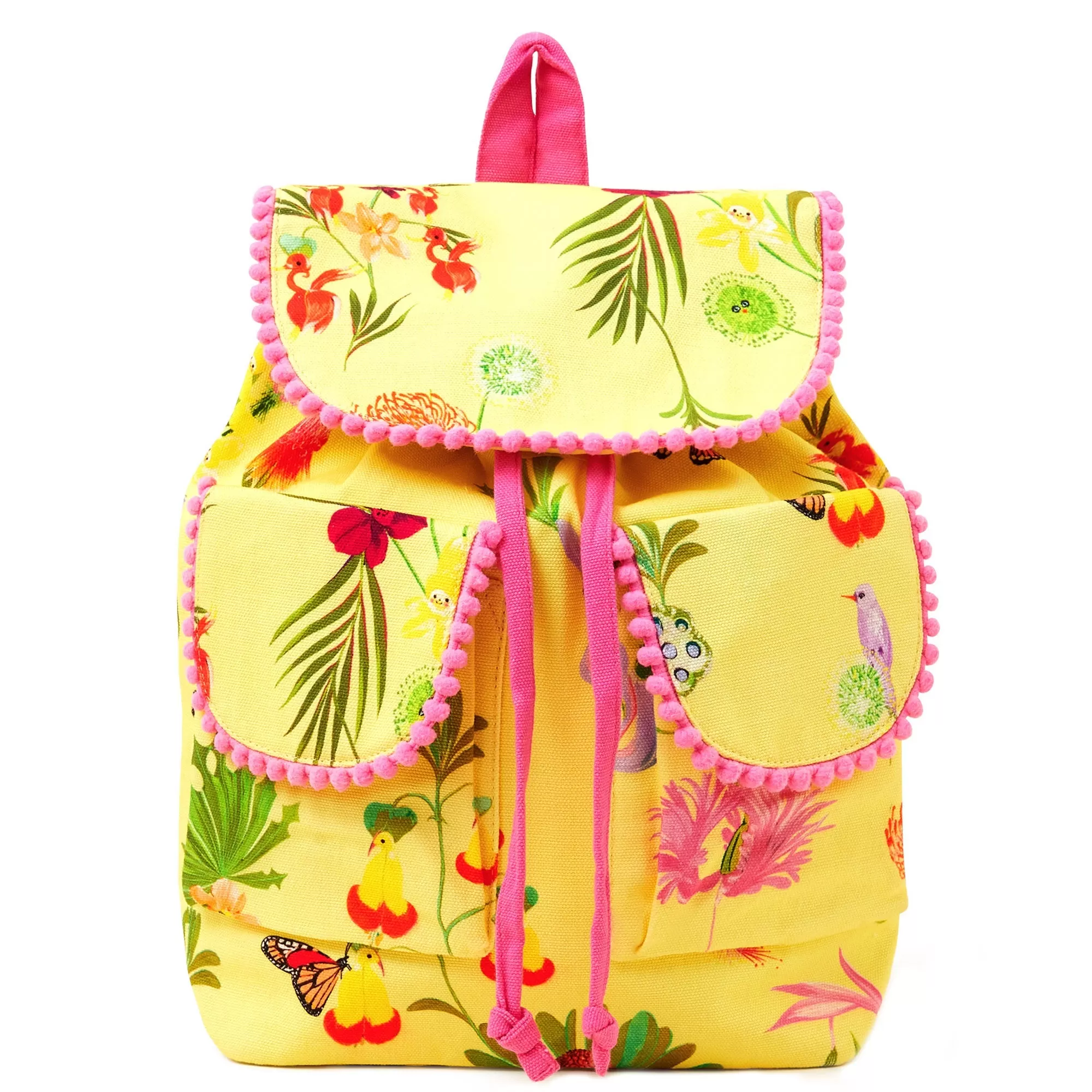 Accessorize London Yellow Floral Backpack