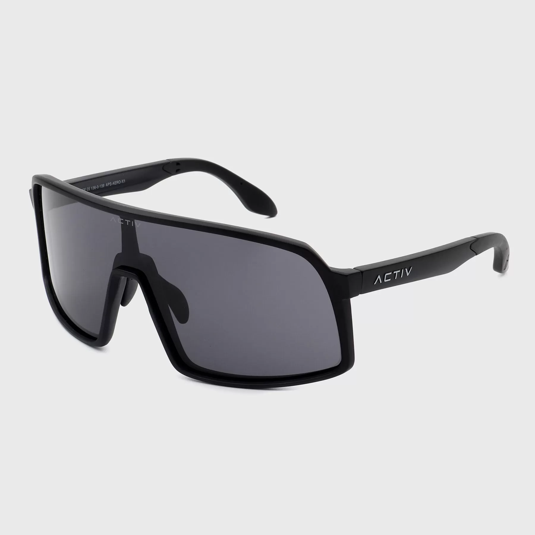 ACTIV - AERO  - Matte Black with Grey Lens