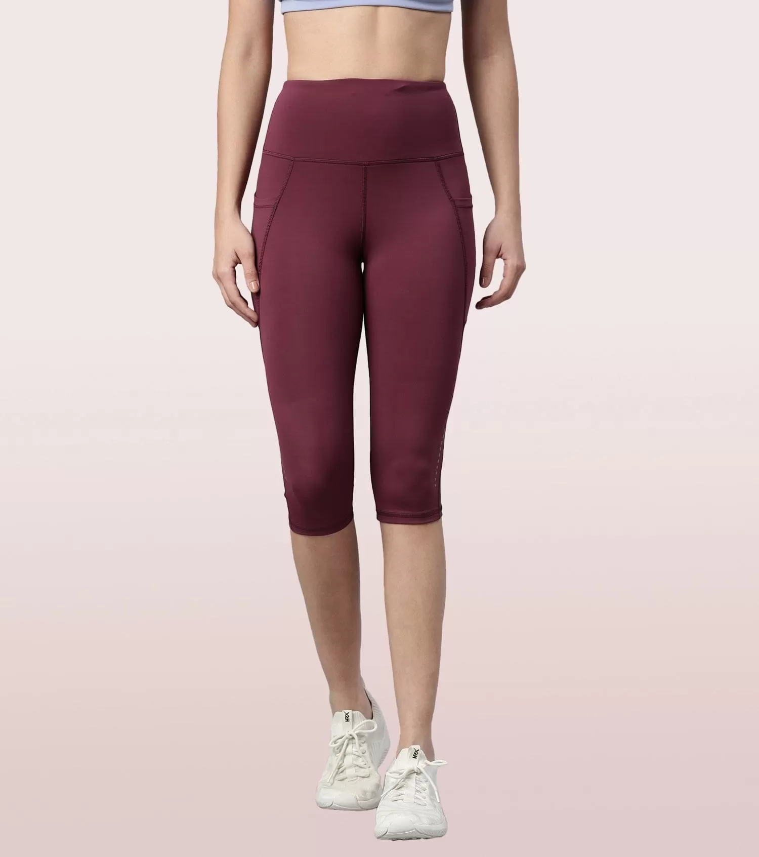 Active Capri Legging| Dry Fit Active Capri Legging With Reflective Graphic