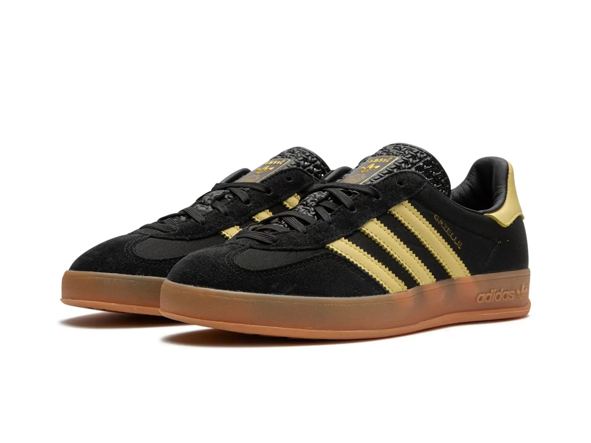 Adidas Gazelle Indoor "Black Almost Yellow Gum"