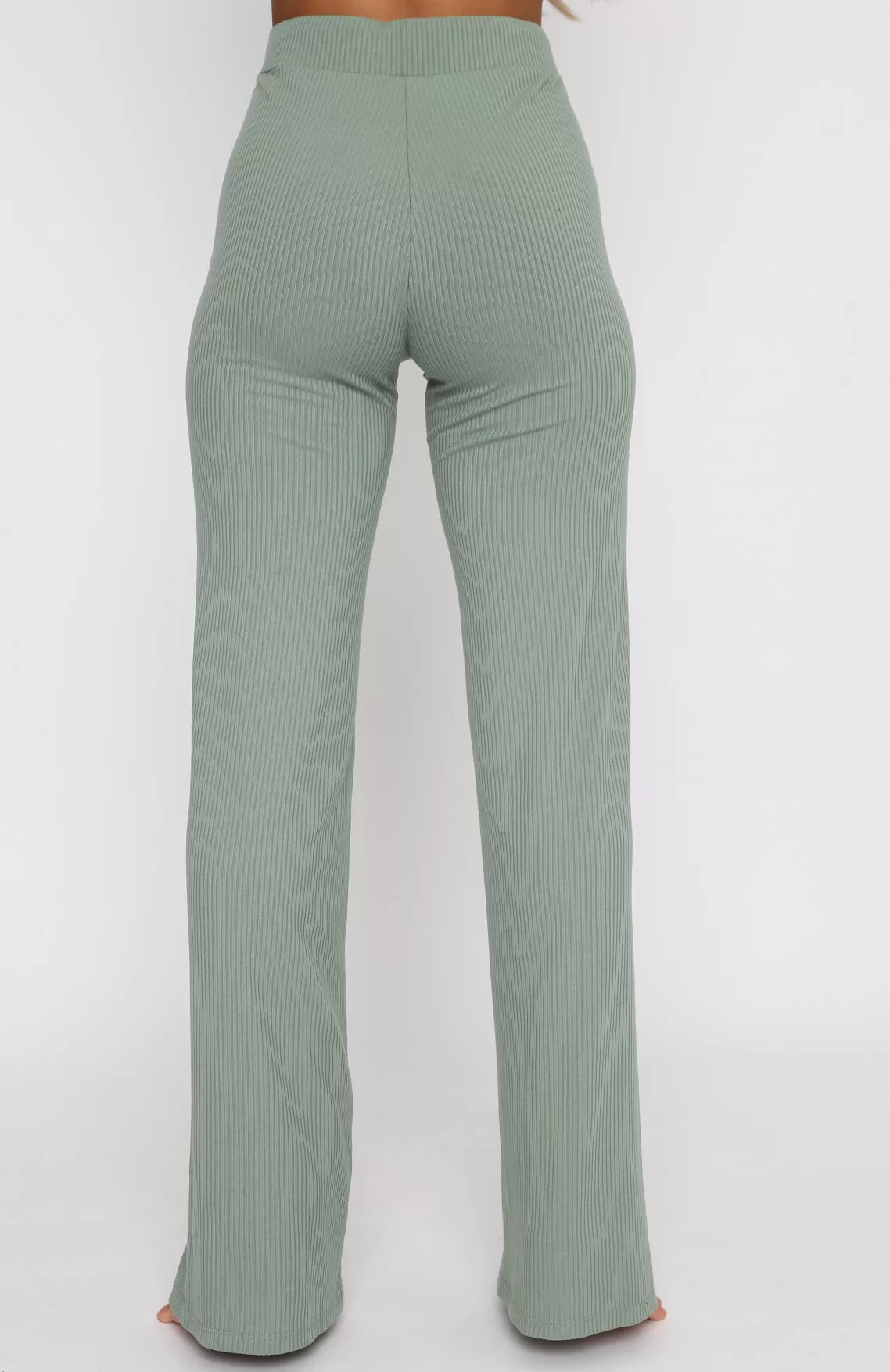 Adore You Ribbed Pants Sage