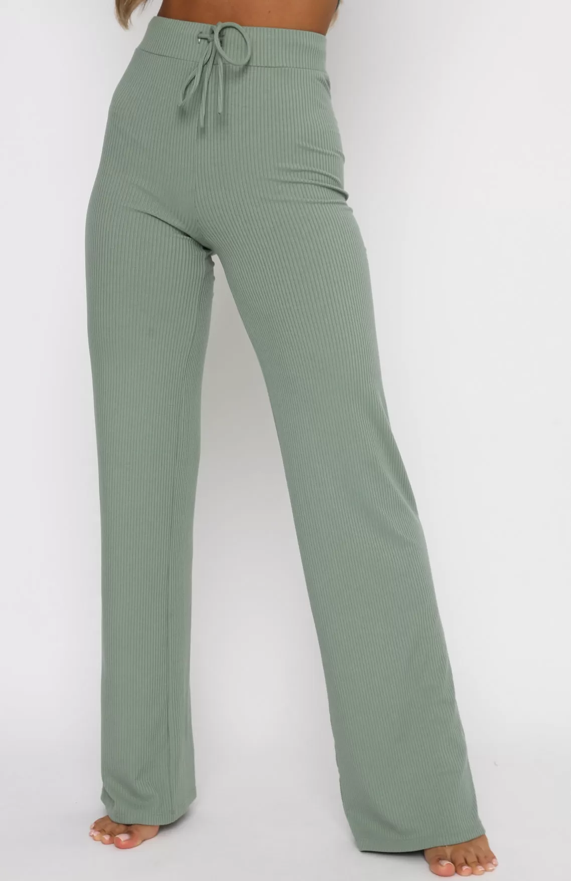 Adore You Ribbed Pants Sage