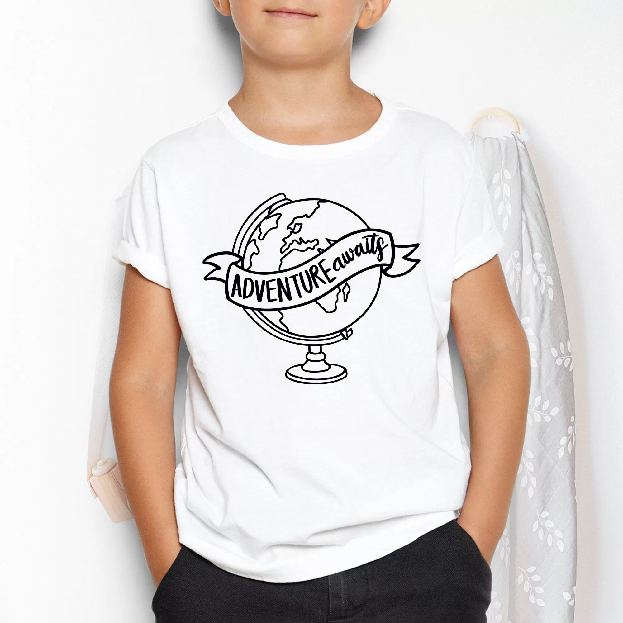 Adventure Awaits Kids Raglan Shirt