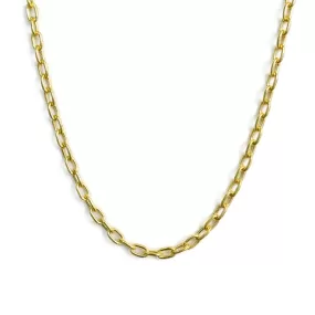 AFJ Gold Collection - 18 Cable Chain, Yellow Gold