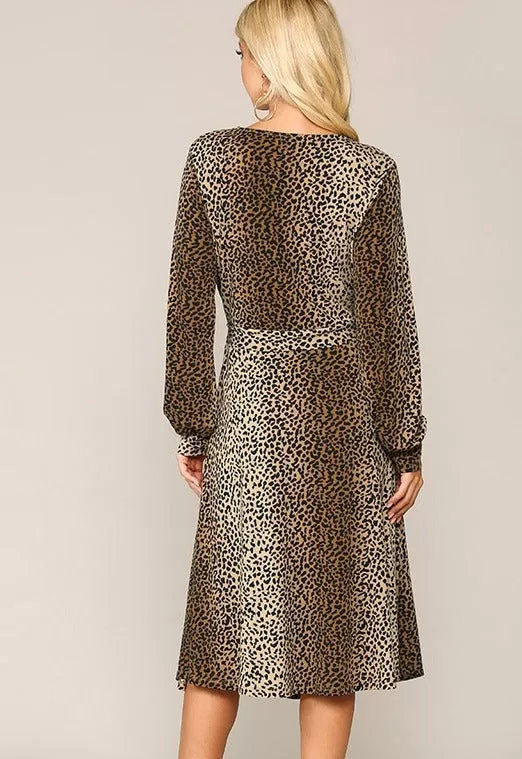 Alex Animal Midi Dress