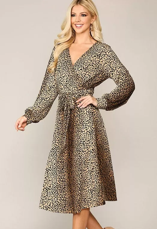 Alex Animal Midi Dress