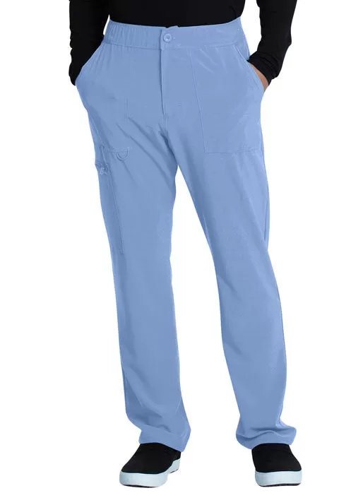 Allura by Cherokee Men's Fly Front Cargo Scrub Pant CKA186