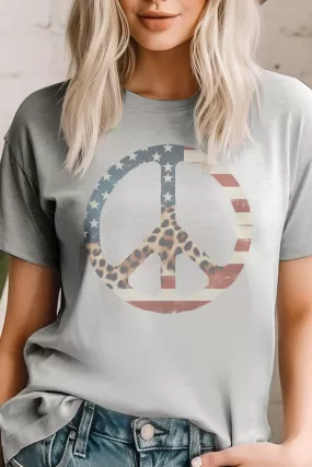 American Flag Peace Sign Unisex T-Shirt