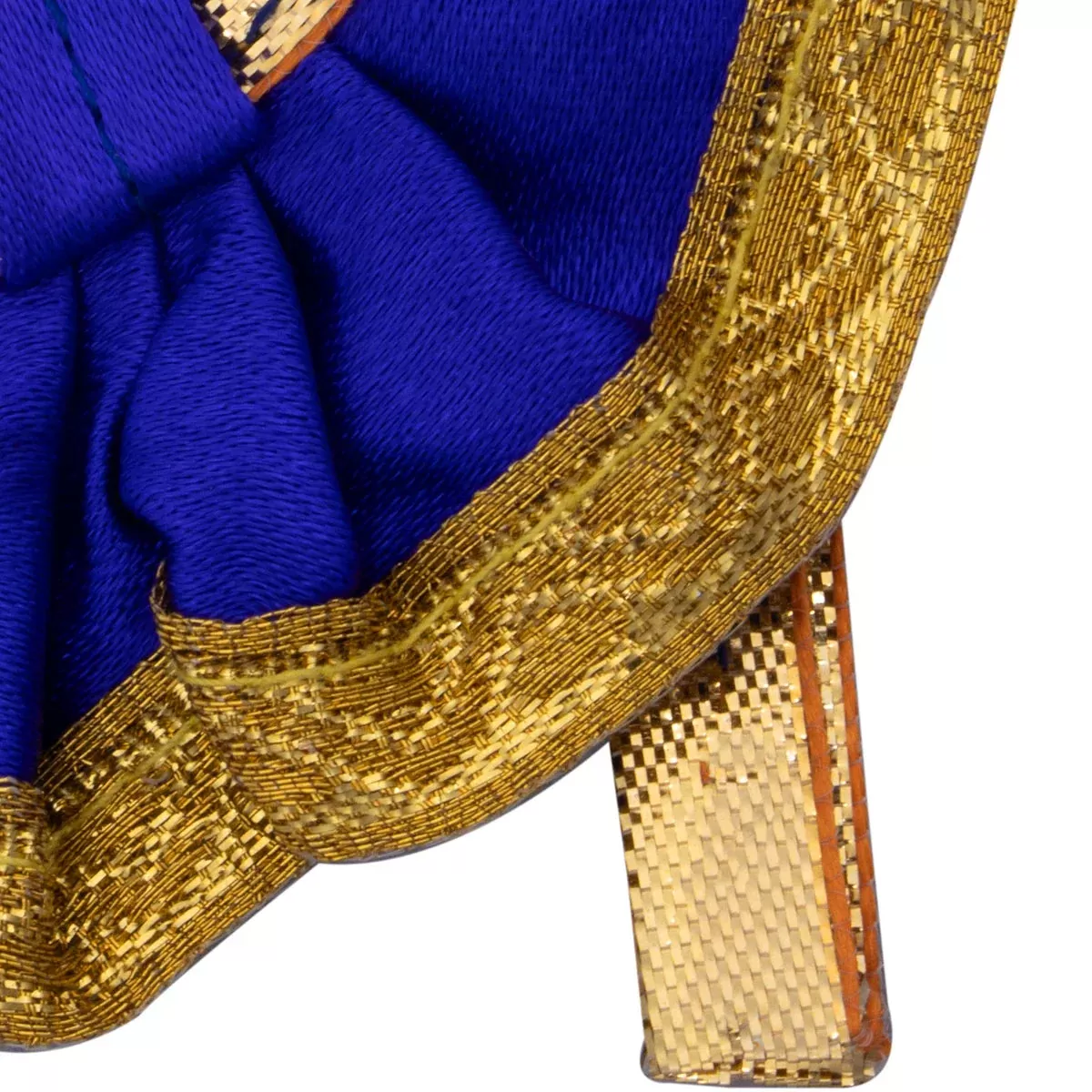 Amman Pavadai – 1 x 2 Inches | Gold Printed Mata Poshak/ Lehenga Patka/ Devi Vasthram for Deity