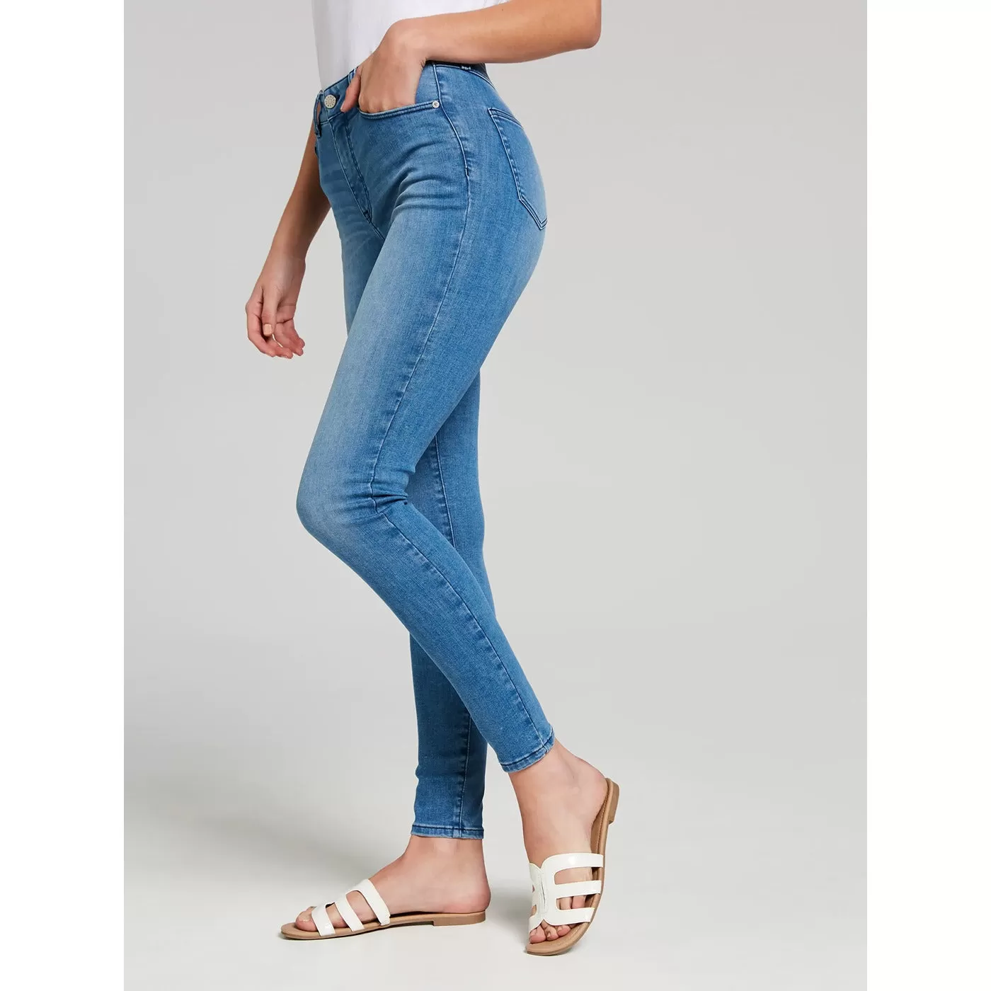 & Extra High Rise Skinny Jeans