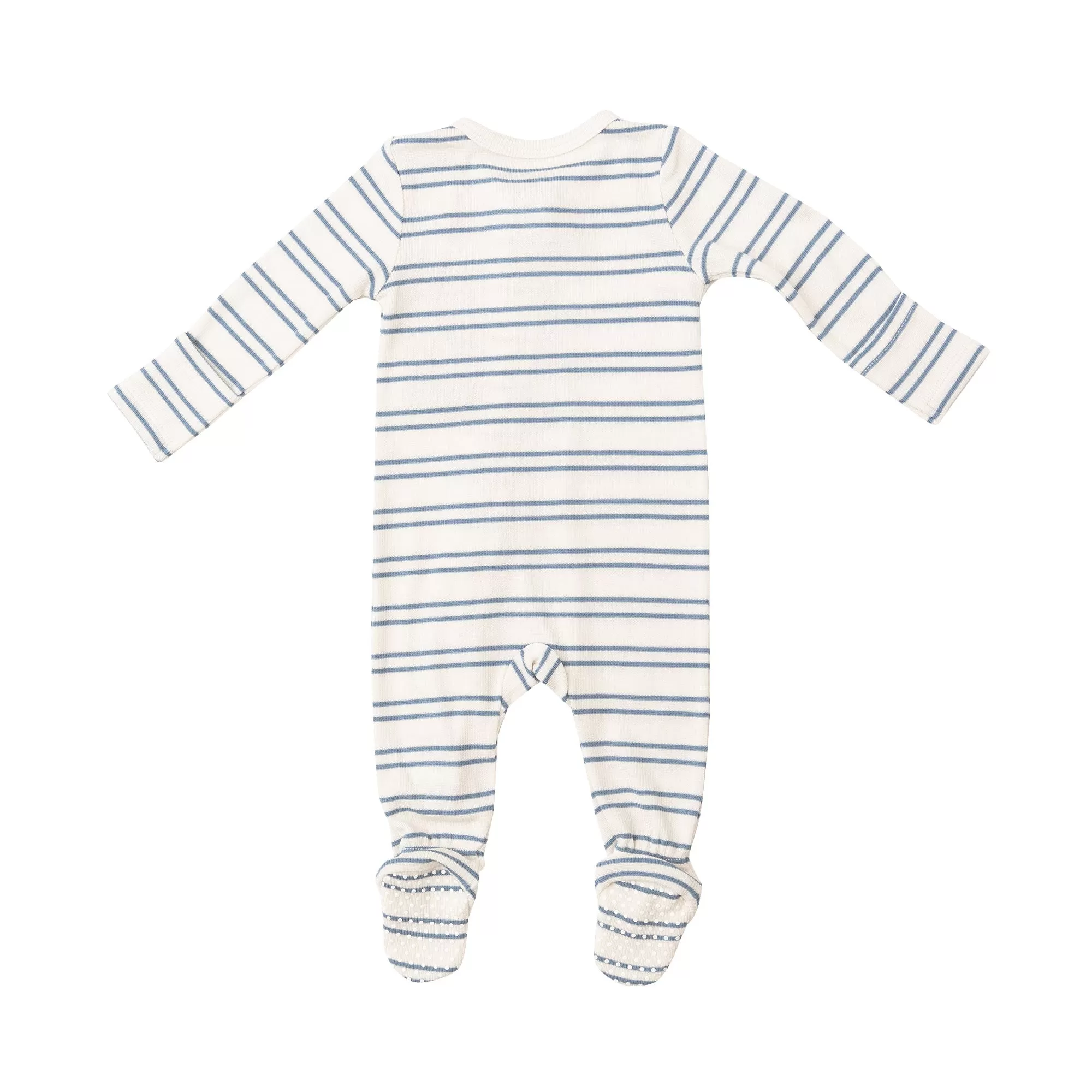 Angel Dear 2 Way Zipper Footie - Anchor Rib Stripe