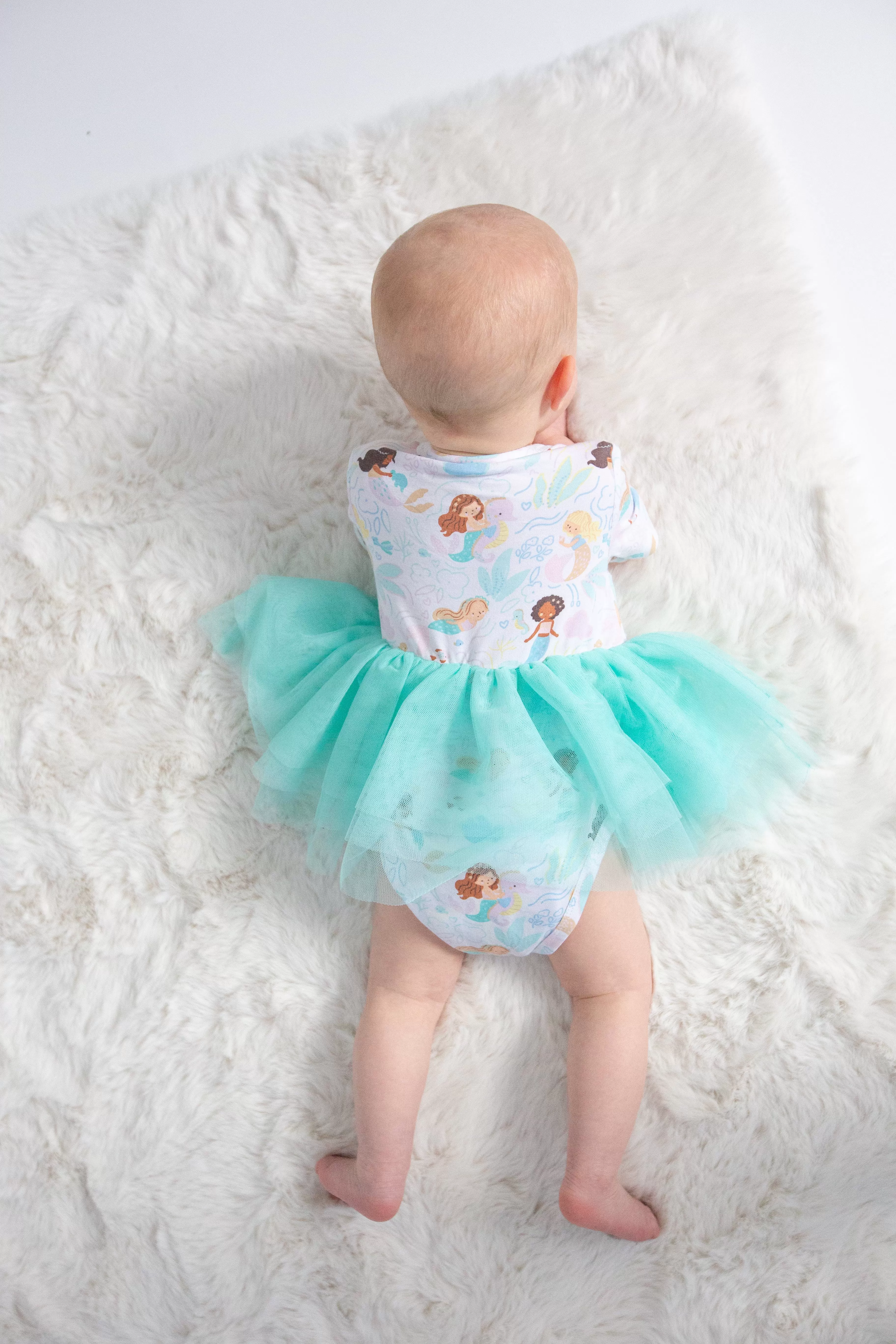 Angel Dear Twirly S/S Tutu Bodysuit Dress - Magical Mermaids