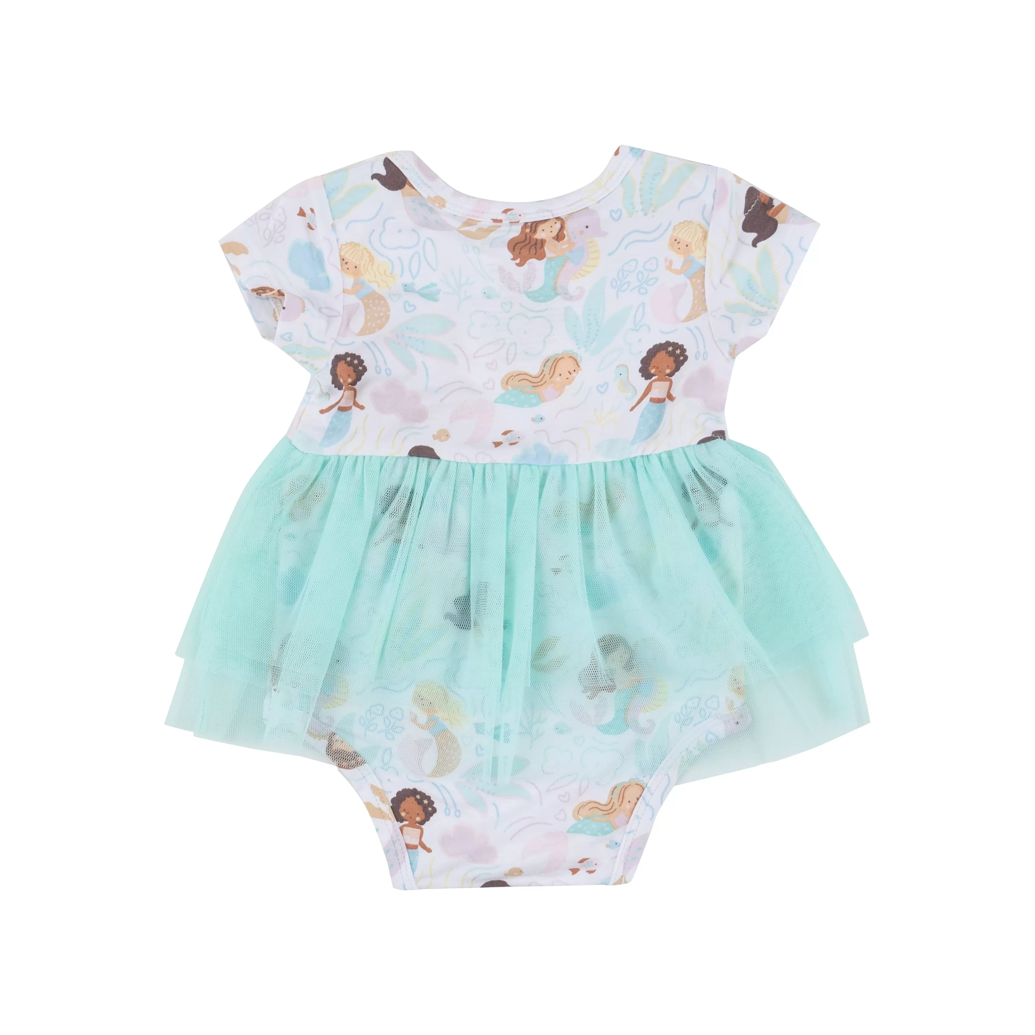 Angel Dear Twirly S/S Tutu Bodysuit Dress - Magical Mermaids