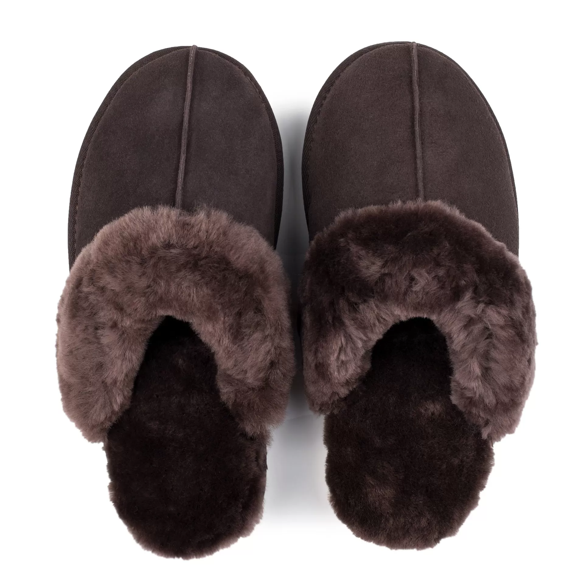 ANN CHOCOLATE SHEEPSKIN SLIPPER MULE