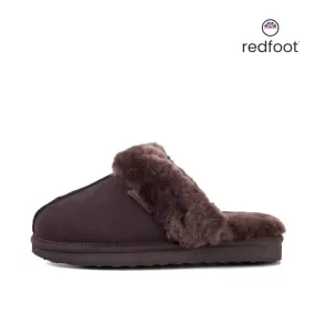 ANN CHOCOLATE SHEEPSKIN SLIPPER MULE