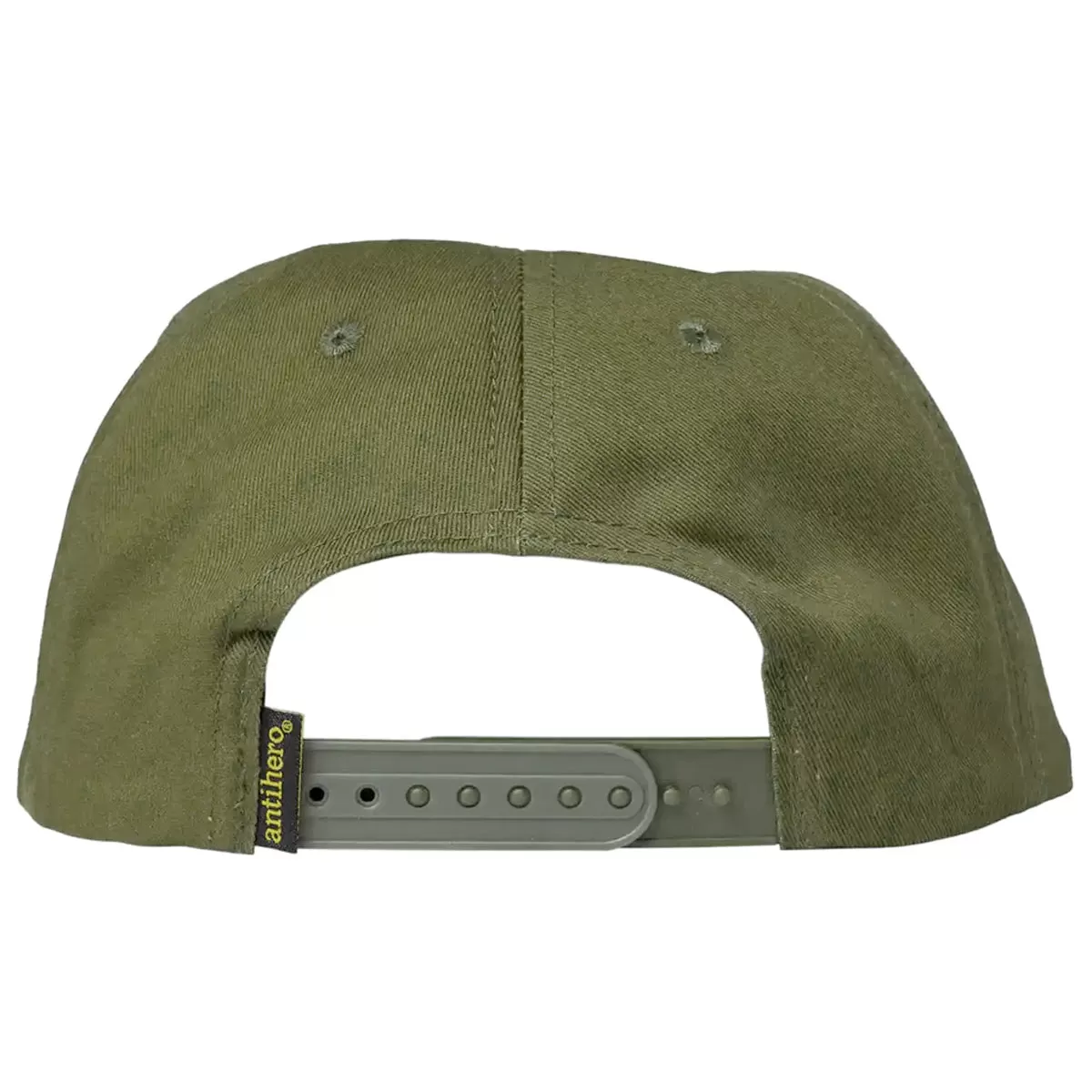 Anti Hero - Basic Pigeon Round Snapback Olive/Yellow