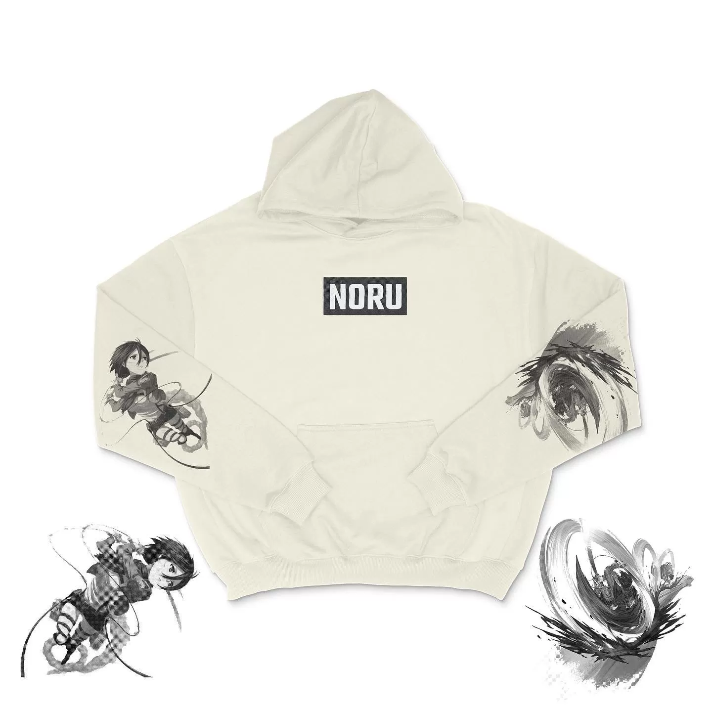 AoT Ultra-Heavyweight Hoodie - Cream