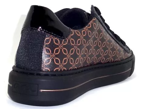 Ara Charleston Sneakers | Black   Pattern