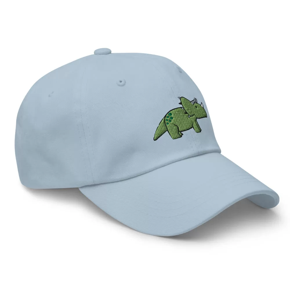 aromantic triceratops (dad cap)