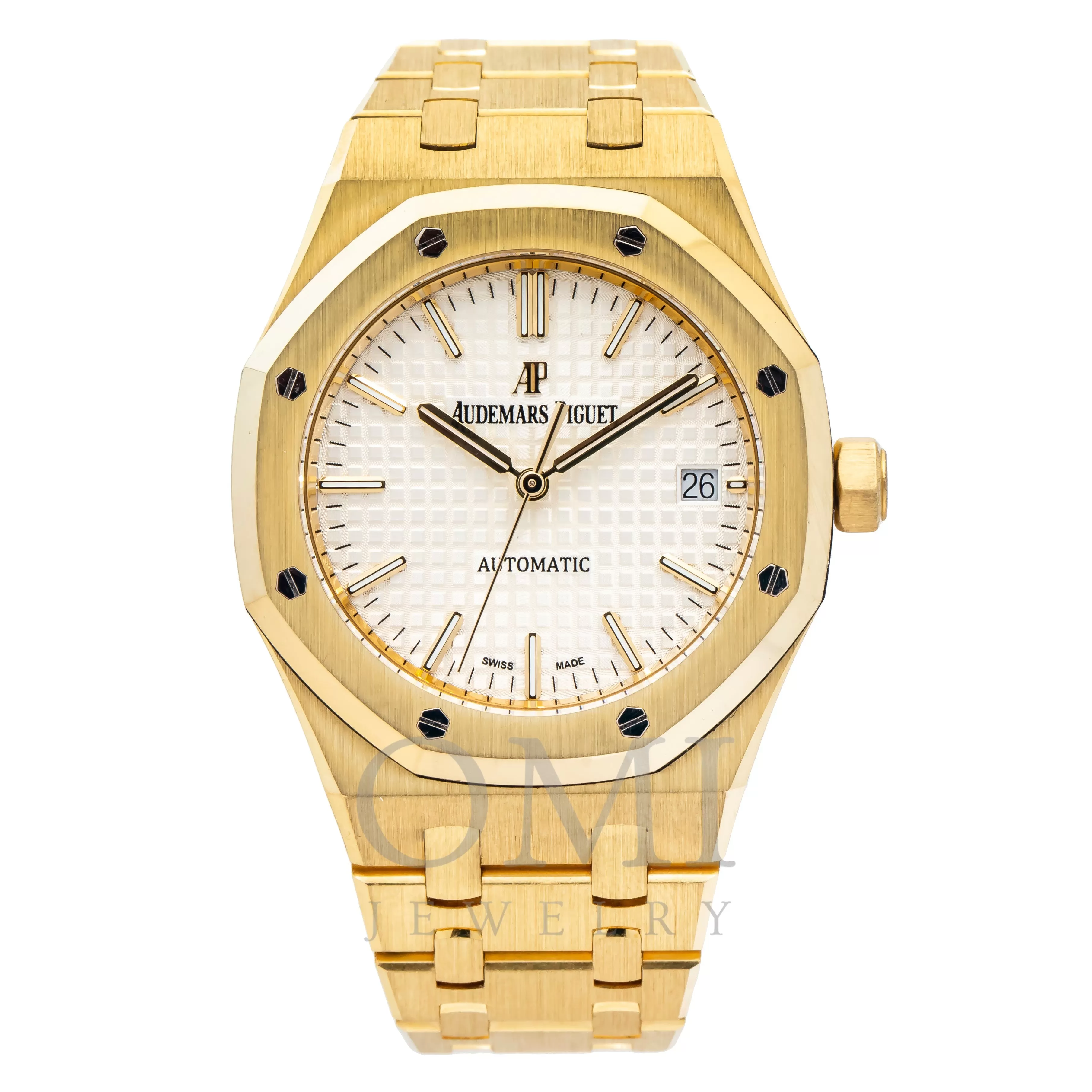 Audemars Piguet Royal Oak 15450BA 37MM Silver Dial With Yellow Gold Bracelet