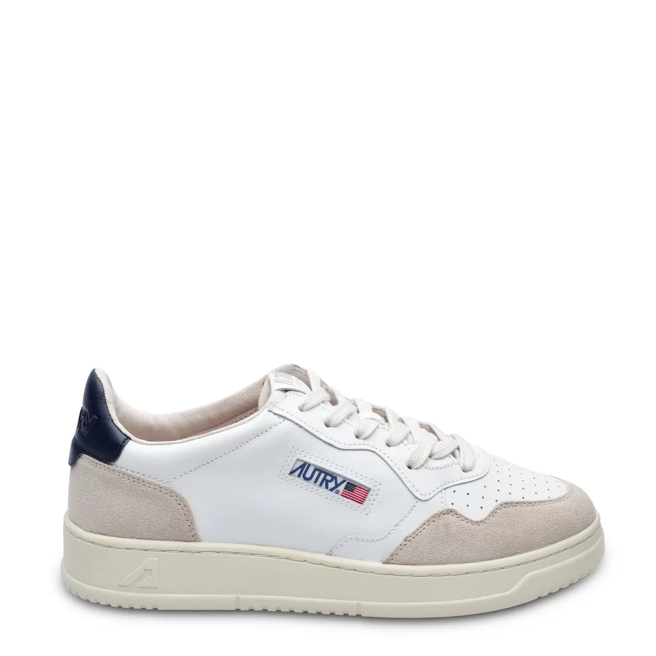 Autry Medalist Low Leather / Suede White / Blue Trainers